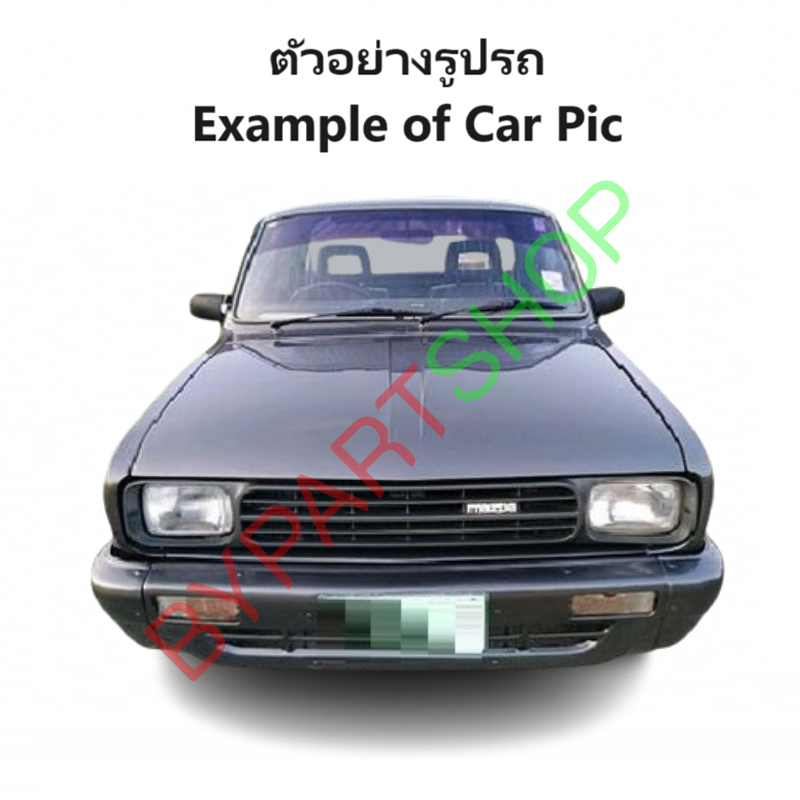 กระจกมองข้าง MAZDA FAMILIA(แฟมิลี่) M1200/M1300/M1400 รุ่นปรับมือ สีดำ -ราคาต่อข้าง-