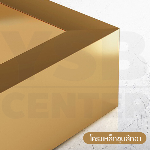 โต๊ะกลาง โต๊ะวางของ โต๊ะอเนกประสงค์ 2ชั้น ลายหินอ่อน ดีไซน์เรียบหรู