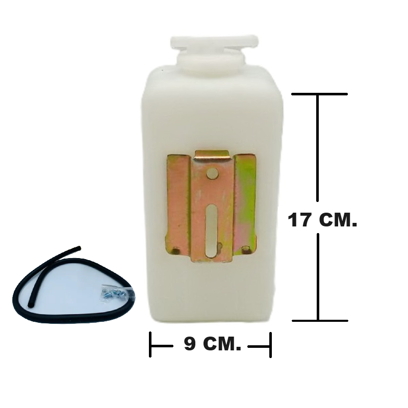 กระป๋องพักน้ำรถ/กระปุกพักน้ำ ทรงกระบอก พร้อมฝา ใช้สำหรับดัดแปลงในรถยนต์ ทั่วไป (ขนาดยาว7.5นิ้วxกว้าง3.5นิ้ว) (รหัส:J11)