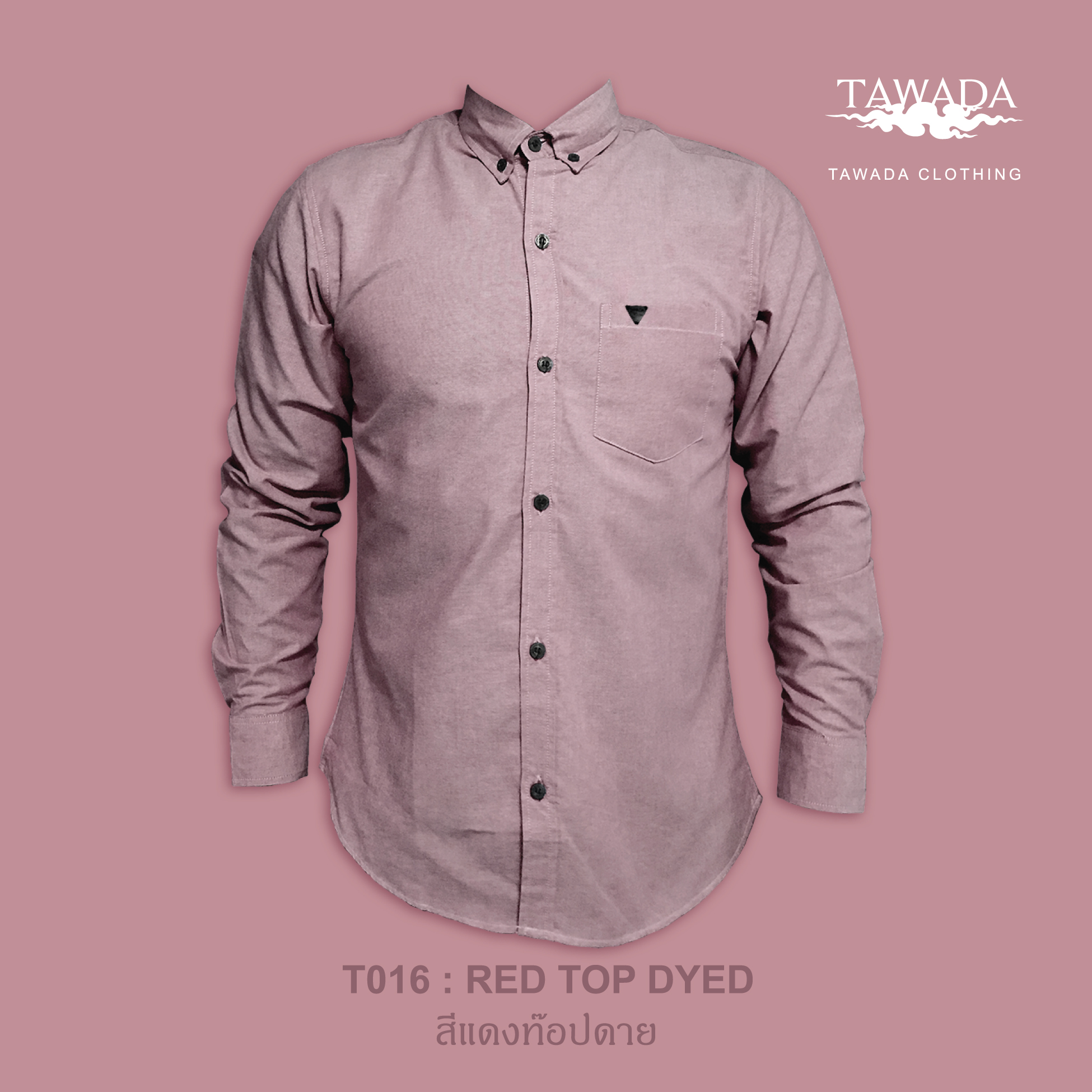 T016 สีแดงท๊อปดราย STANDARD SLIM-FIT