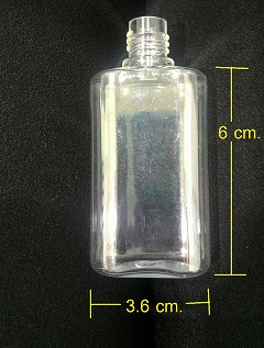 30ml PET ขวดหยดใส แบนขอบมน ฝาดับเบิ้ลล็อค