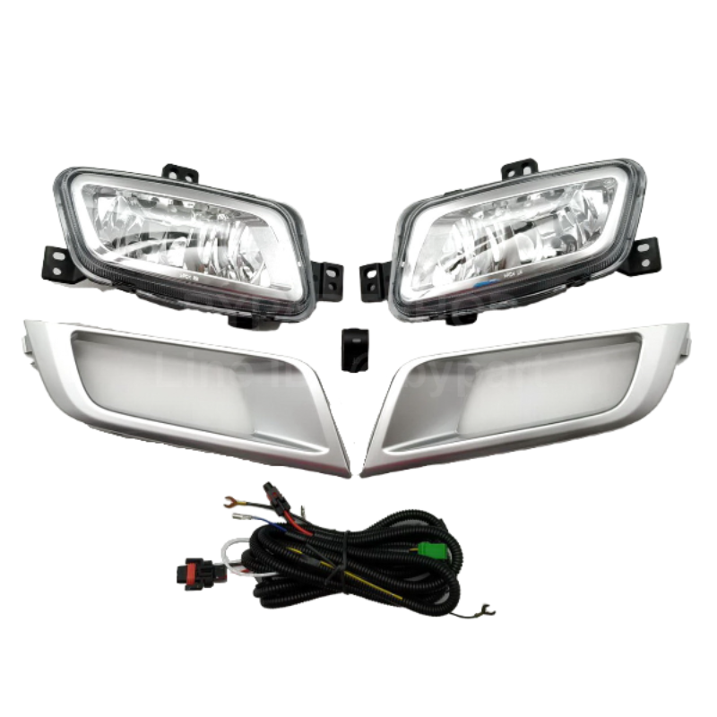 ไฟตัดหมอก/ไฟสปอร์ตไลท์ FORD RANGER(ฟอร์ด แรนเจอร์) T6,XLT,WILDTRAK ฝาครอบเทา ปี2017-2018 (ครบชุด) (ประกัน 6เดือน) (FD890)