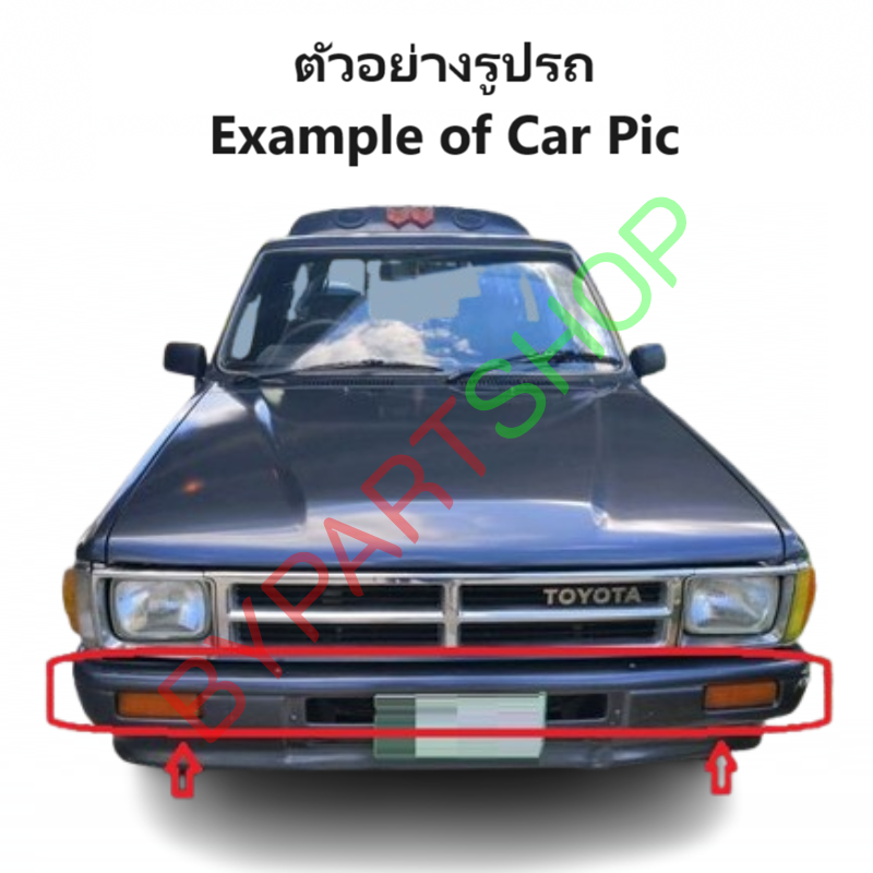 กันชนหน้า TOYOTA LN50/LN56/LN65(โตโยต้า ฮีโร่) ตัวกลาง เหล็กดำ(ยังไม่ทำสี) ปี1978-1983 (รหัส:HERO)