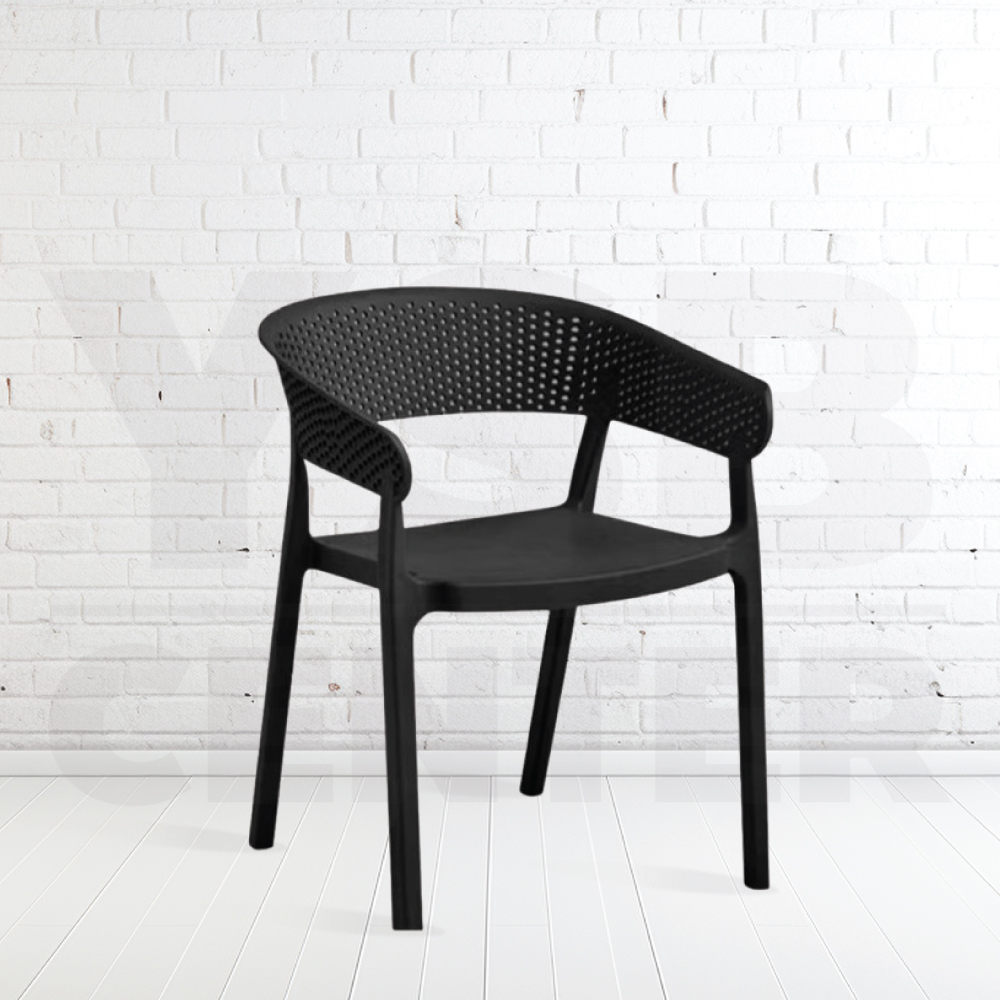 เก้าอี้สไตล์นอร์ดิก ตกแต่งร้าน ทานอาหาร พลาสติก ขึ้นรูปเต็มตัว มีที่วางแขน D077 - D079