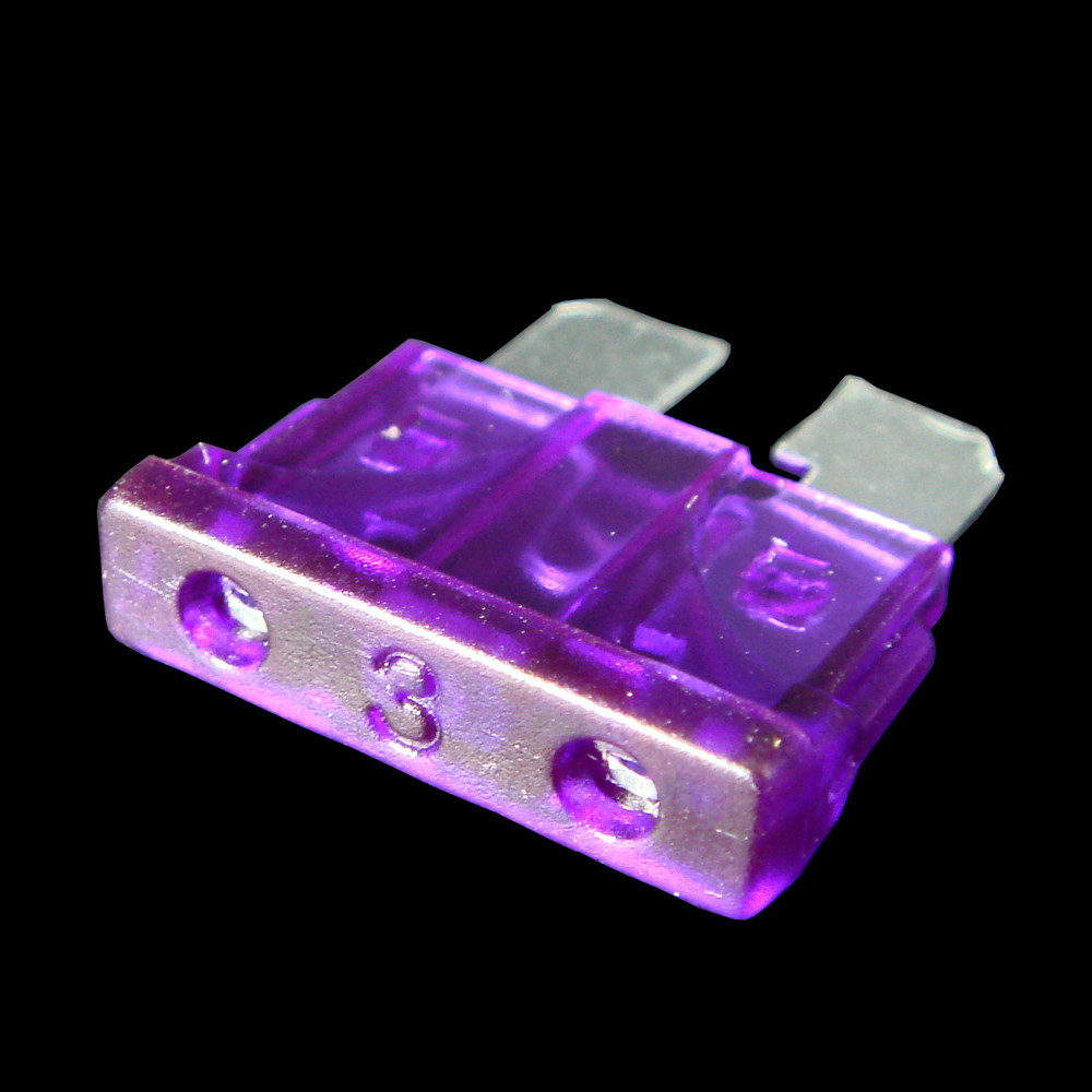 ฟิวส์สแตนดาส ฟิวส์เสียบ 3 แอมป์ สีม่วง DC 9-32V. Standard Type ตัวละ