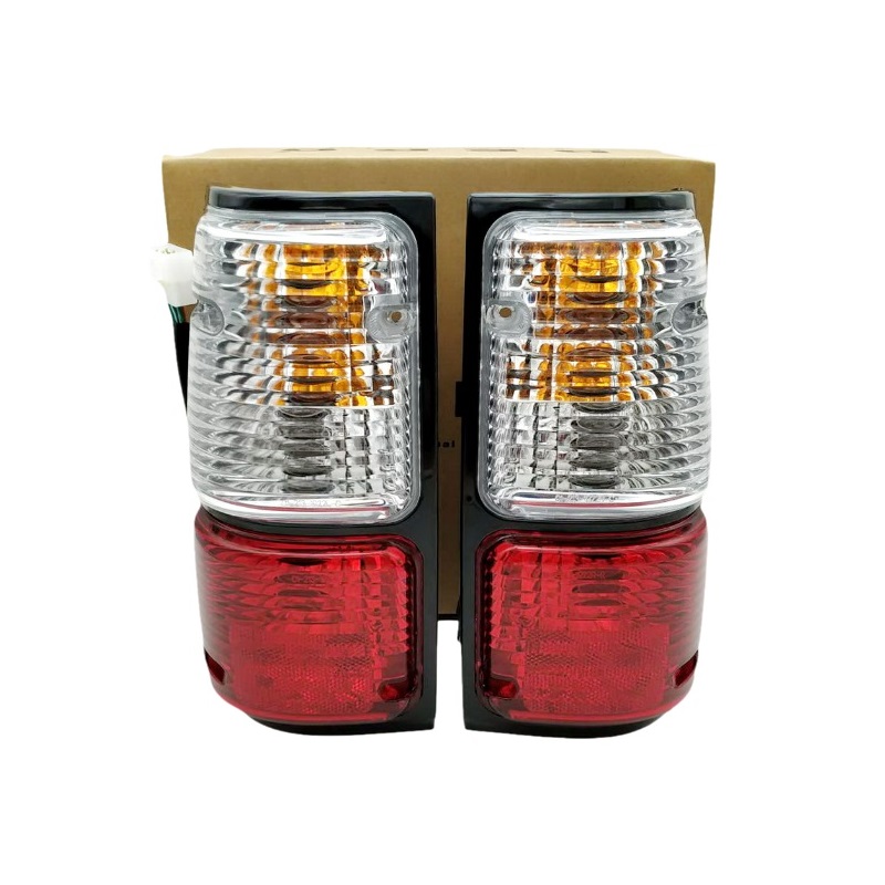 ไฟท้ายแต่ง ISUZU TFR(มังกร) โคมขาว-แดง ปี1990-1996 (ครบชุดคู่, งานแท้DEPO)