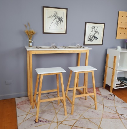 โต๊ะอาหาร โต๊ะอเนกประสงค์สไตล์โมเดิร์น เรีบบหรู ขนาด 100 cm.