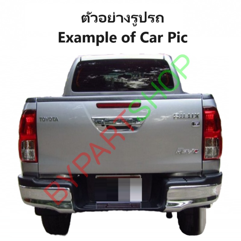 ฝาท้าย TOYOTA REVO(รีโว่) รุ่นเปิดกลาง เหล็กดำ(หนาเทียบแท้ ไม่ทำสี) ปี2015-2024