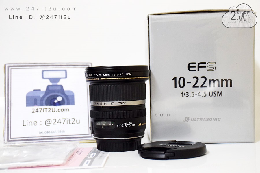 เลนส์ Canon 10-22 mm f3.5-5.6 USM ยกกล่อง เครื่องศูนย์