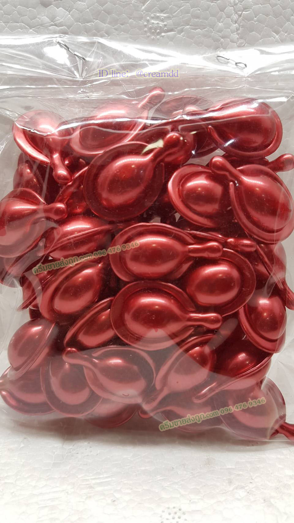 วิตามินบำรุงเส้นผมเข้มข้น แบบเม็ด สีแดง สูตรสำหรับผมแห้ง แตกปลาย บำรุงให้แข็งแรง มีชีวิตชีวา