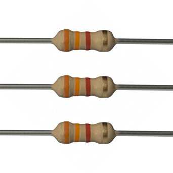 Resistors 3.3K Ohm1/2W 5% Carbon Film