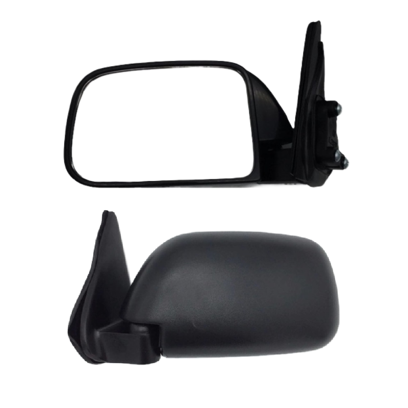 กระจกมองข้าง TOYOTA MTX(ไมตี้เอ็กซ์) เหลี่ยมเล็ก รุ่นปรับมือ สีดำ ปี1987-1995 -ราคาต่อข้าง-