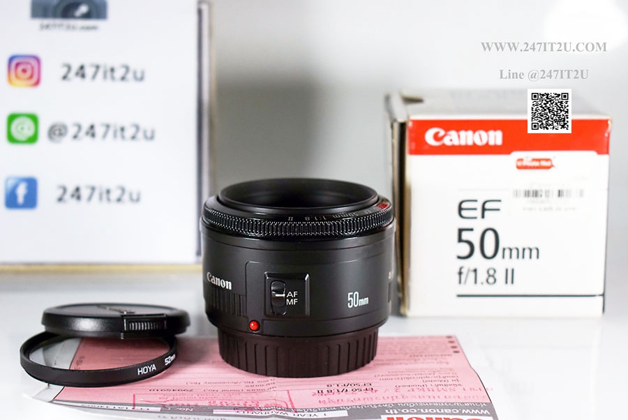 เลนส์ Canon 50mm f1.8 II เครื่องศูนย์