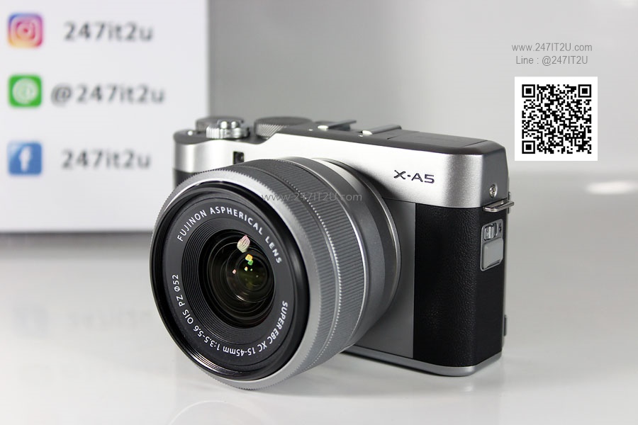 Fujifilm X-A5 + เลนส์ 15-45mm สี silver