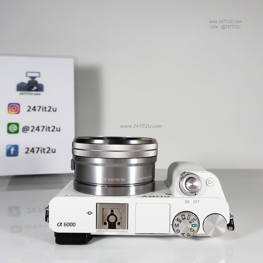 Sony A6000+เลนส์ 16-50mm F3.5-5.6 OSS สีขาว