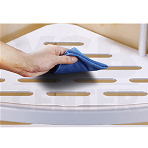 ชั้นวางของอเนกประสงค์ในห้องน้ำ 3 ชั้น แบบเข้ามุม ติดผนัง อลูมิเนียม รุ่น C1L066-ALM-8115