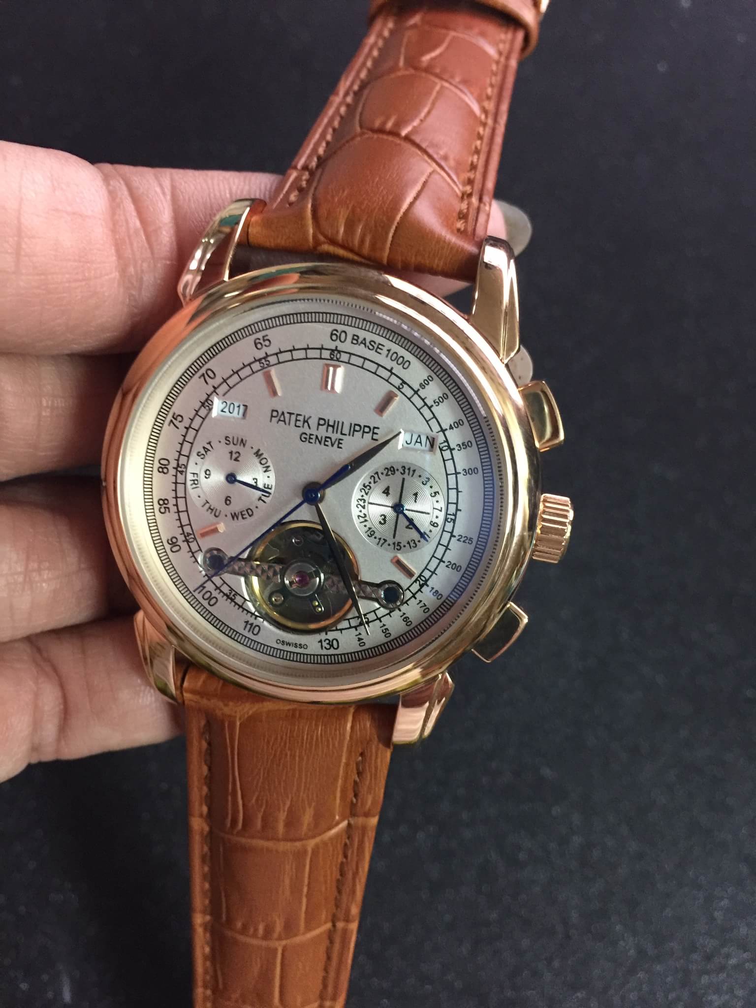 นาฬิกา Patek Philippe รุ่น Perpetual Caledar Tourbillon สี Rose Gold