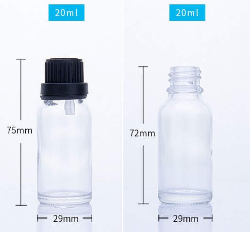 20ml ขวดแก้วใส
