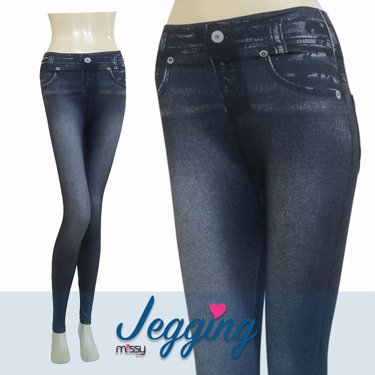 กางเกง ยีนส์สีดำ เลคกิ้งยีนส์ Jegging