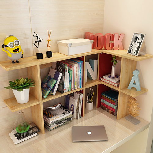 ชั้นวางของ ชั้นวางหนังสือ ชั้นวางอเนกประสงค์ ขนาด60cm.(สีลายไม้อ่อน) รุ่น F01-Y60CM