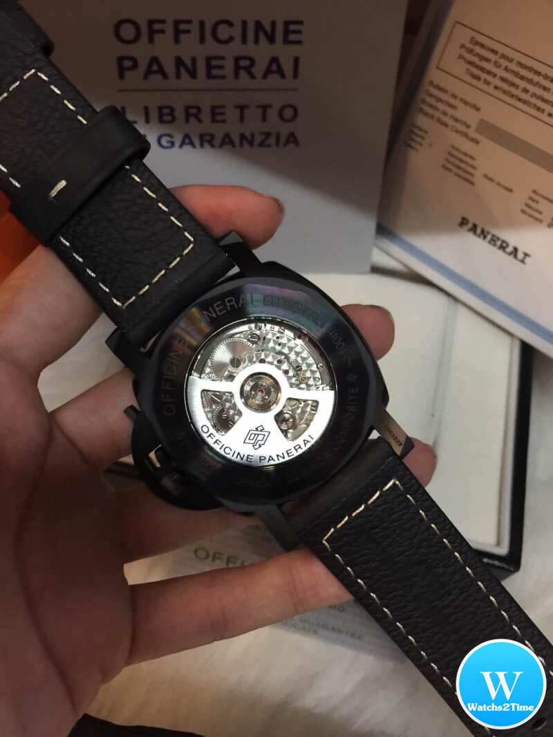 นาฬิกา Panerai Luminor GMT Pam 441 Ceramic PVD สายหนังดำแท้