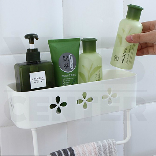 เซ็ต 3 ชิ้น ชั้นวางของ ชั้นวางของพลาสติก ชั้นวางของอเนกประสงค์ แบบติดผนัง รุ่น C244-BG