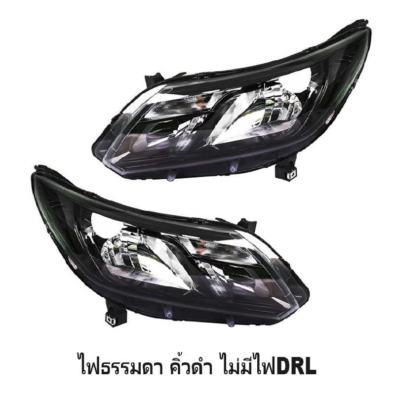 ไฟหน้า CHEVROLET COLORADO Z71(MY18) คิ้วในดำ ไม่มีDRL ปี2017-2022 (งานO.E.M เทียบห้าง) -ราคาต่อดวง-