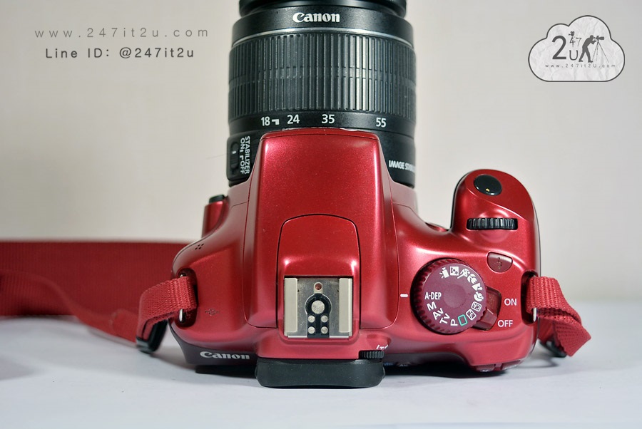 กล้อง canon 1100D + เลนส์ 18-55mm is II สีแดง