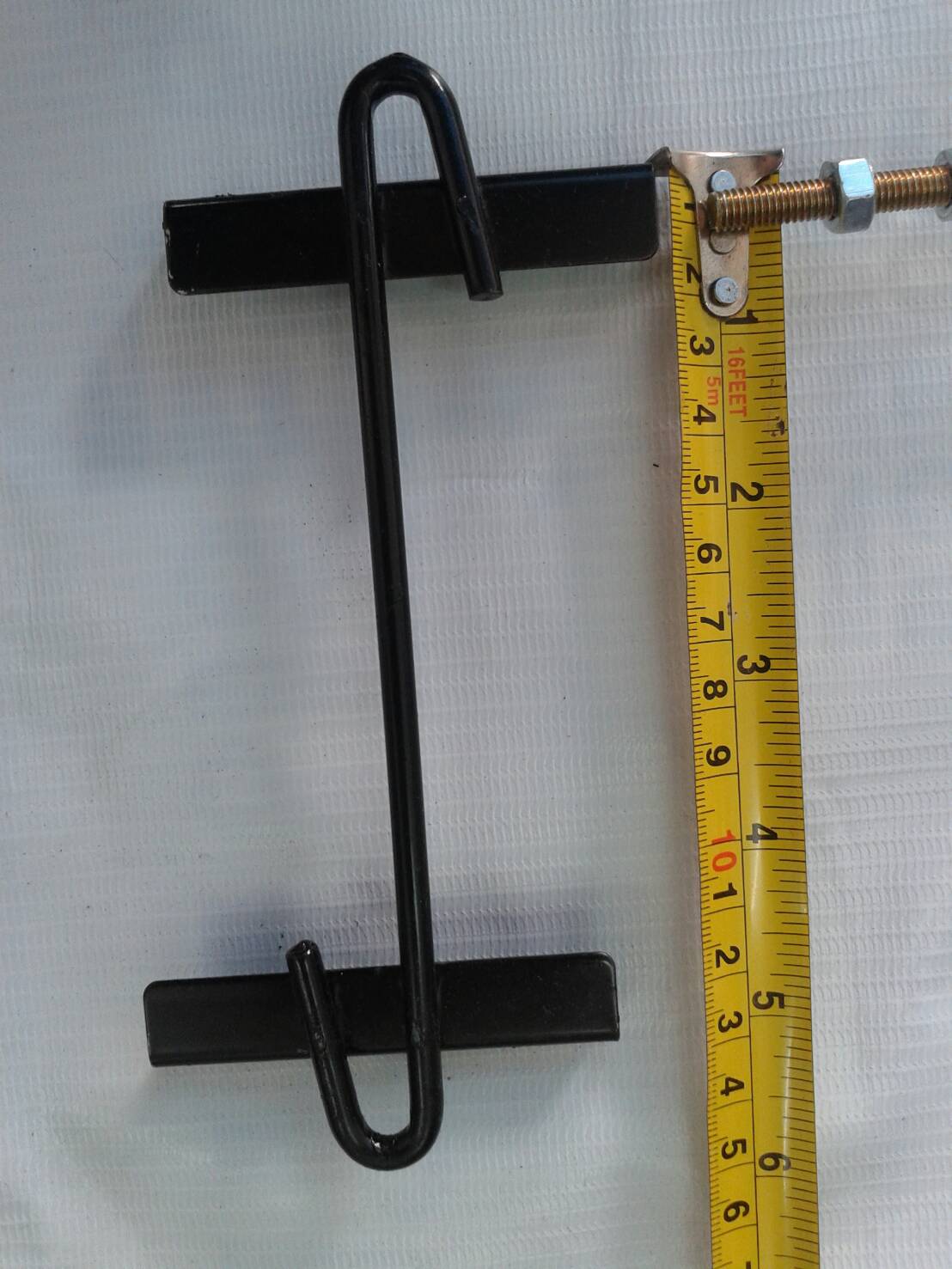 ชุดเหล็กรัดแบตเตอรี่เล็ก NS-60 สกรู 8 นิ้ว จำนวน 2 เส้น พร้อมแหวนอีแปะ และ หัวน๊อตติดแหวน