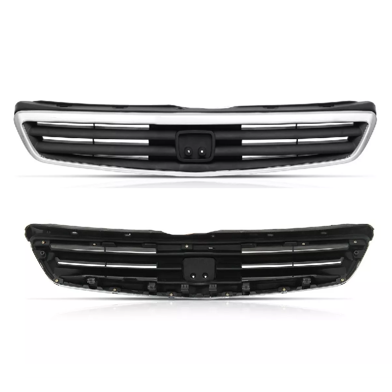 หน้ากระจัง HONDA CIVIC(ซีวิค) โฉมไฟตาโต จอใส รุ่นที่2 คาดโครเมียม ไม่มีโลโก้ ปี1999-2000 (รหัส:CV'99)