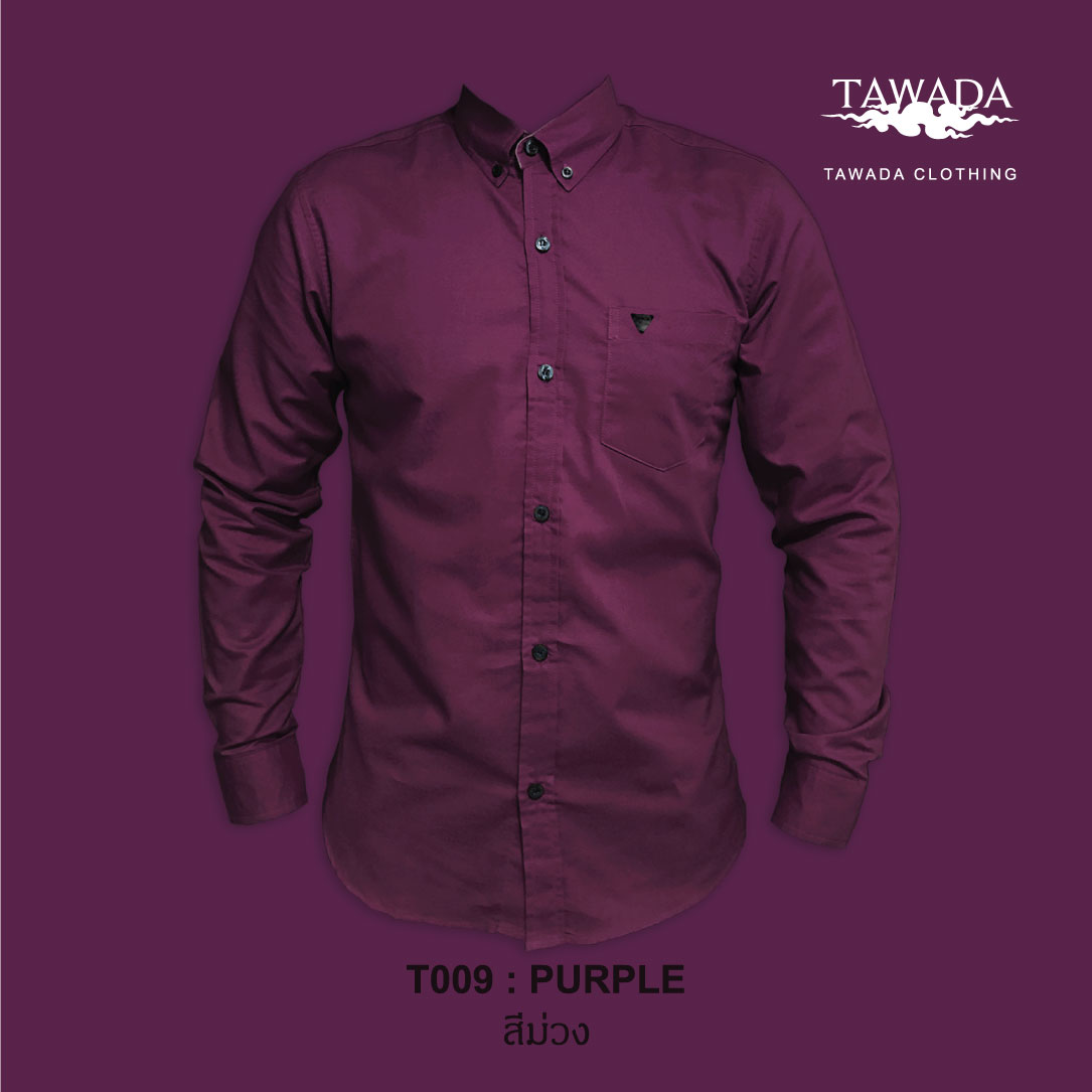 T009 สีม่วง STANDARD SLIM-FIT