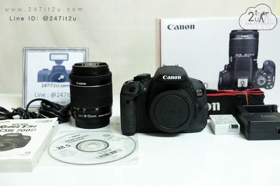 กล้อง Canon 700D + เลนส์ 18-55 mm f3.5-5.6