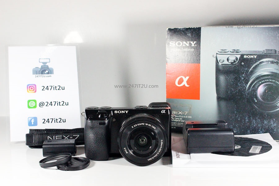 Sony Nex-7 พร้อมเลนส์ E 16-50mm f3.5-5.6 สีดำ