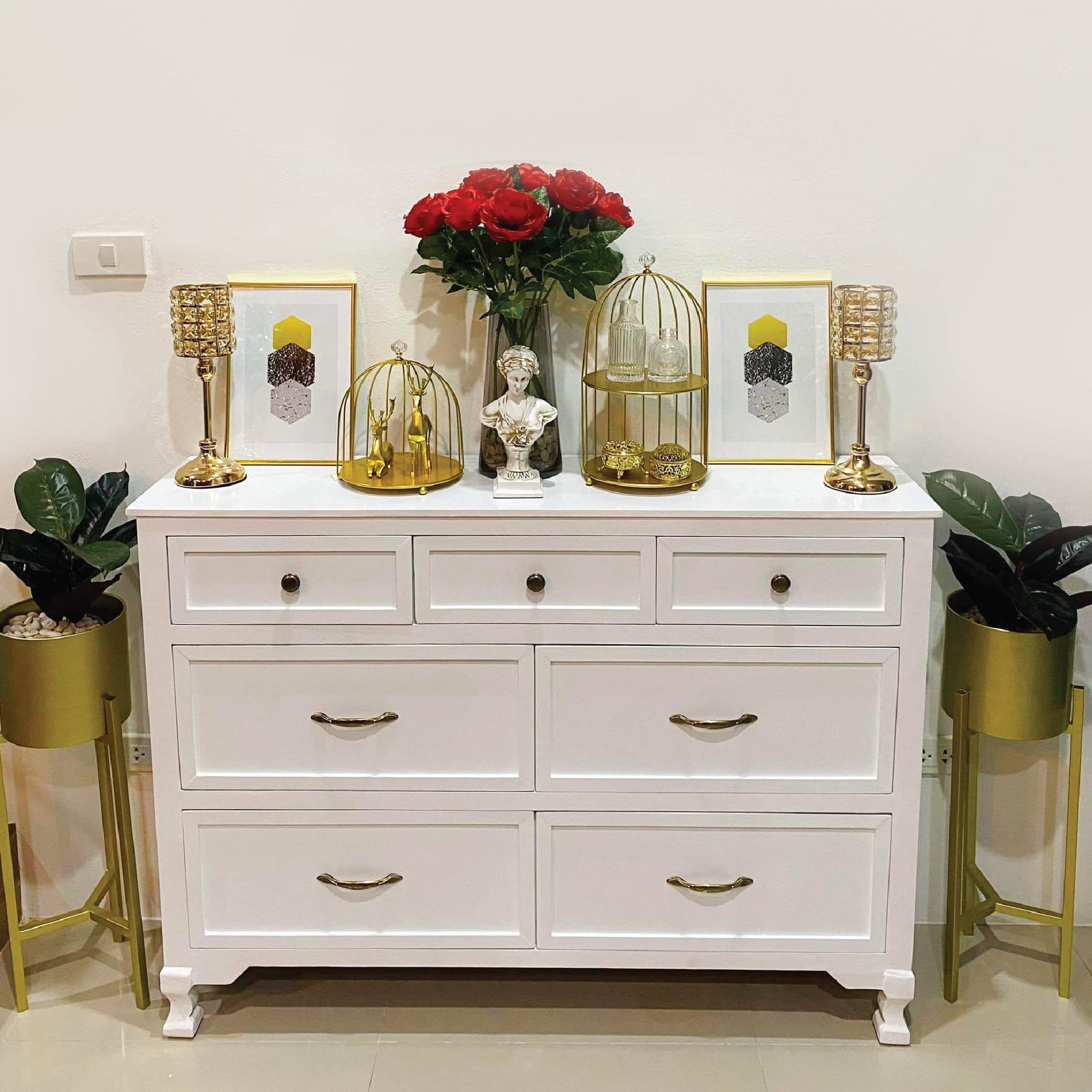 ชั้นวางของ ลิ้นชักเก็บของ ตู้ใส่ของ ชั้นวางสไตล์มินิมอล (ไม่ต้องประกอบ)