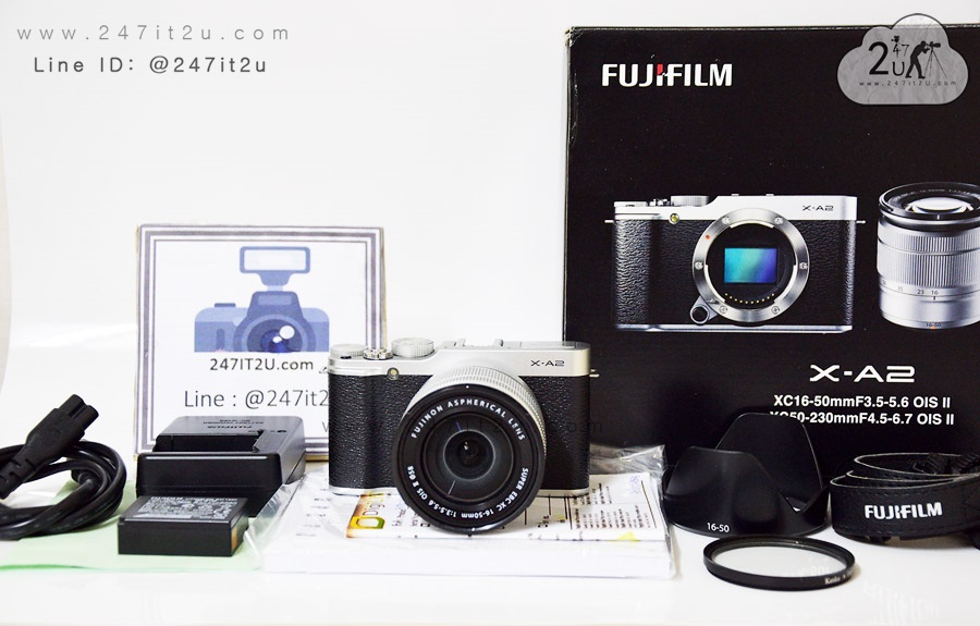 กล้อง Fujifilm X-A2 + เลนส์ 16-50 mm f3.5-5.6 สีเงิน