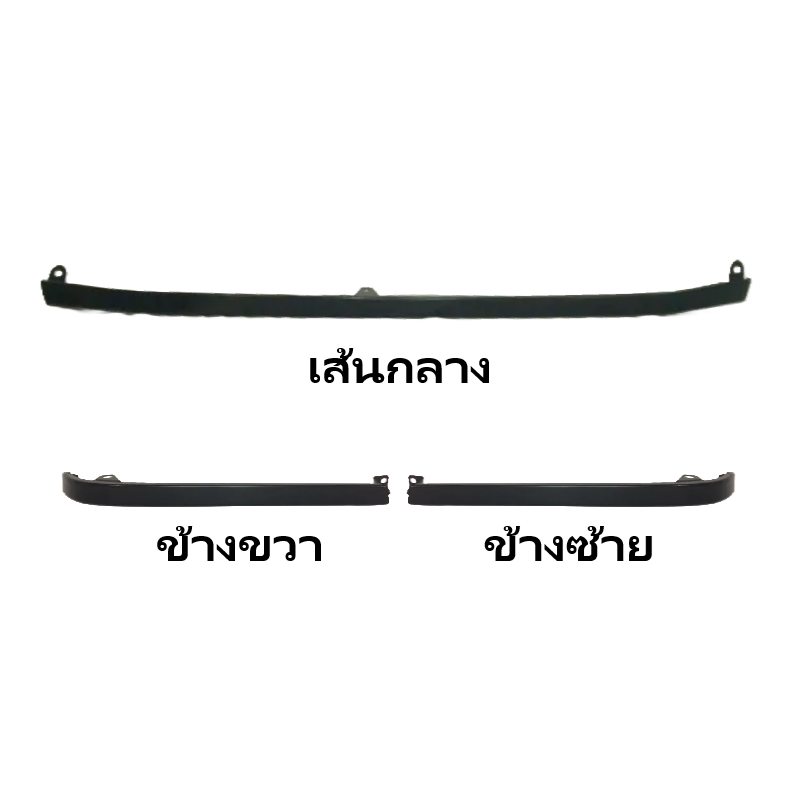 คิ้วใต้หน้ากระจัง/คิ้วใต้ไฟหน้า TOYOTA D4D(ดีโฟร์ดี)/SPORT CRUISER(ครุยเซอร์) ปี2001-2004 (เหล็กดำ) -กรุณาเลือกชิ้นส่วน-