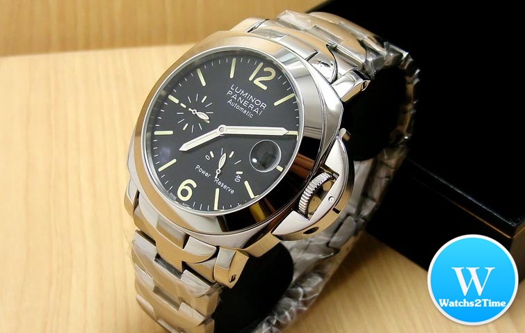 นาฬิกา Panerai Luminor Power Reserve Steel Black Dial Size 44MM. PAM171