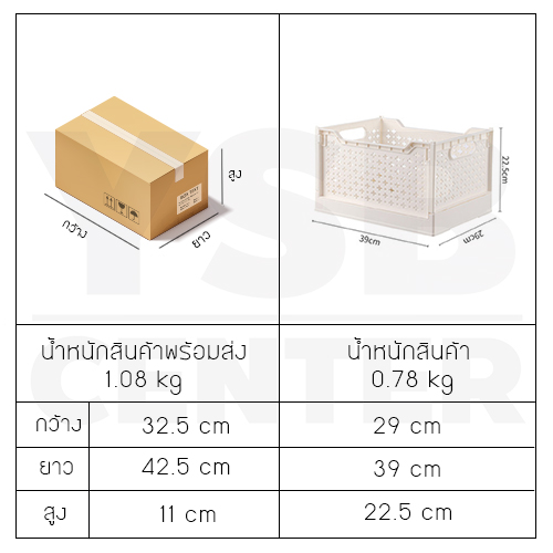 ตะกร้า ตะกร้าเก็บของ ชั้นวางพับเก็บได้ ตะกร้าพลาสติก พับได้ สไตล์มินิมอล ทรงสูง