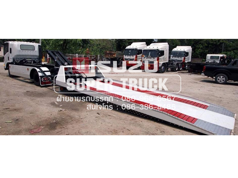 ISUZU NPR แบบสไลด์กองพื้น (ช่วงต่อยาว 5.6เมตร)