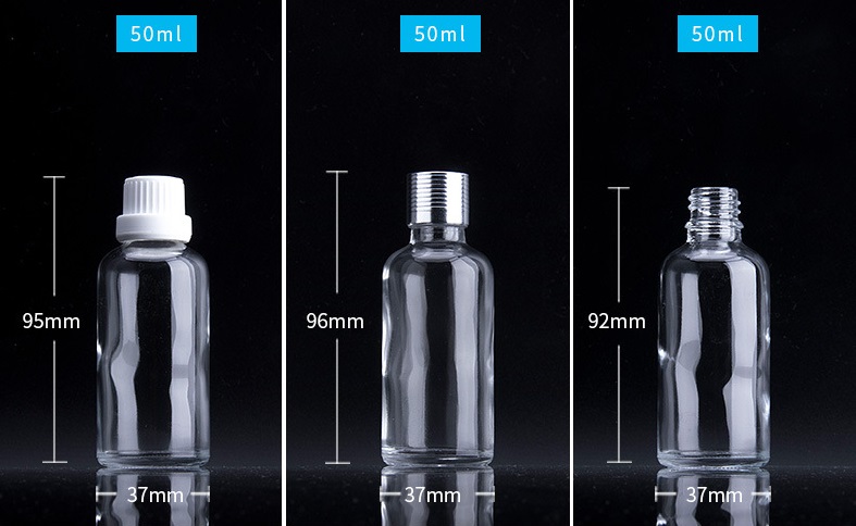 50ml ขวดแก้วใส