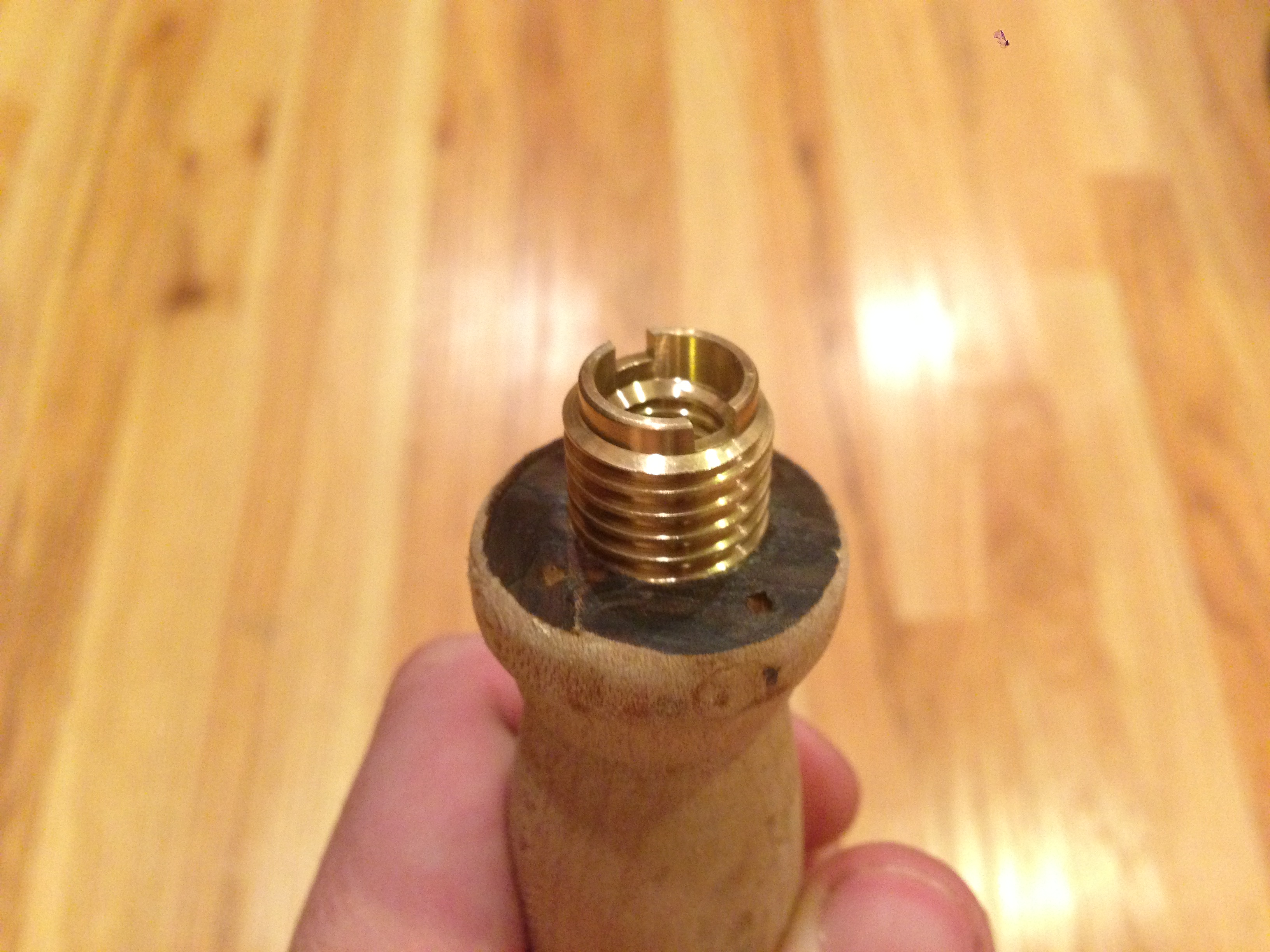 DIY TAP HANDLE INSERTS เกลียวทองเหลืองขนาด 3/8 ใช้สำหรับด้ามก๊อก ทำ