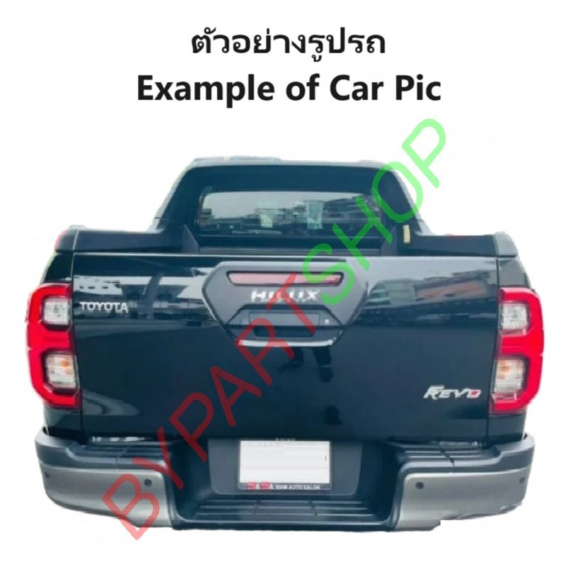 ฝาท้าย TOYOTA REVO(รีโว่) รุ่นเปิดกลาง เหล็กดำ(หนาเทียบแท้ ไม่ทำสี) ปี2015-2024