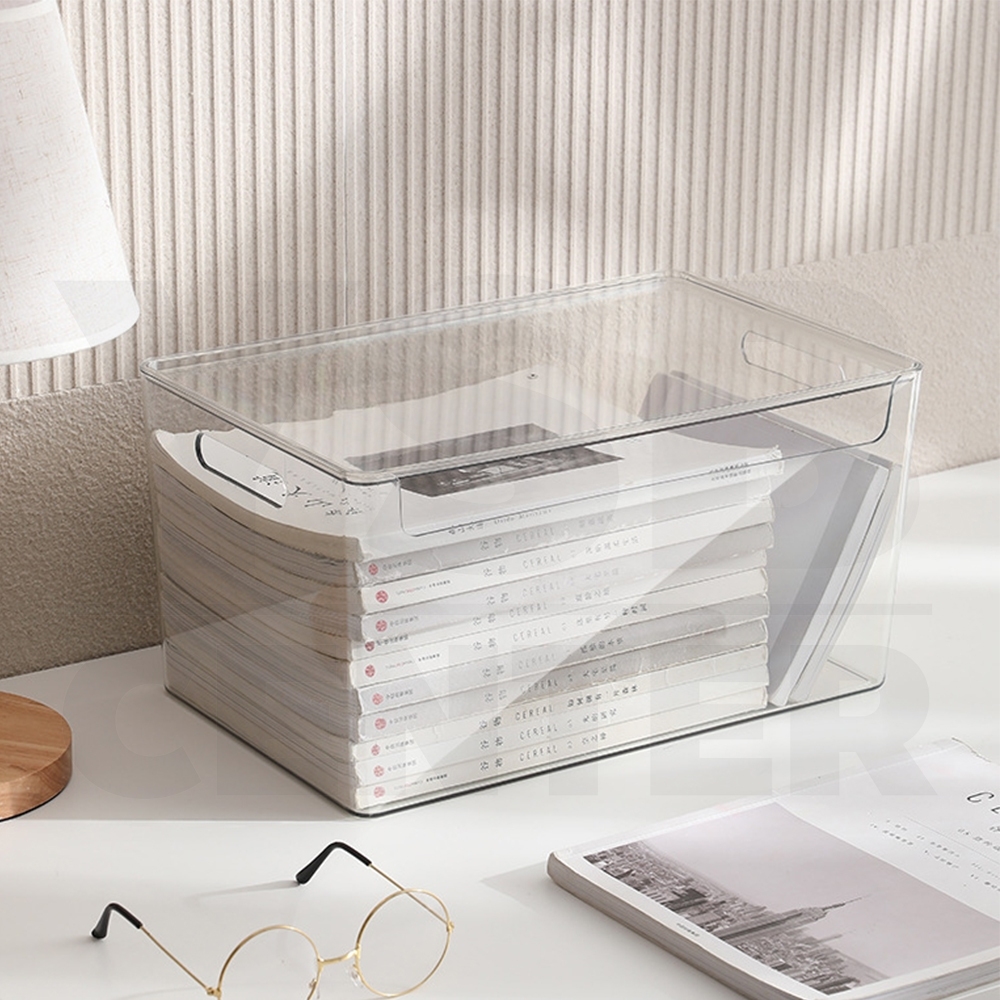 กล่องใส่ของ กล่องเก็บของ กล่องพลาสติก พร้อมฝาปิด (แพค2)