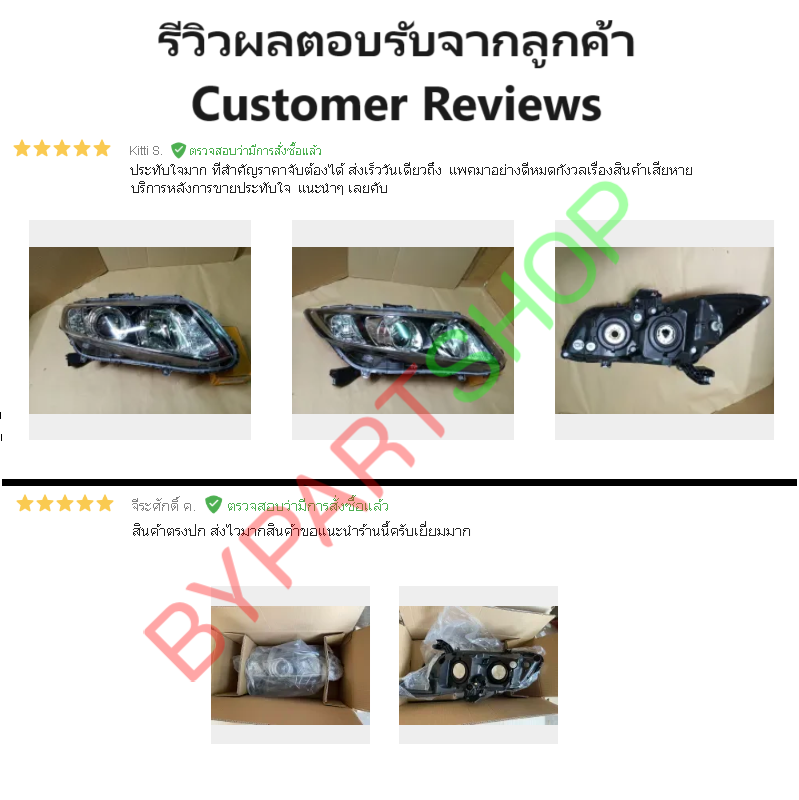 ไฟหน้า HONDA CIVIC(ซีวิค) FB โปรเจคเตอร์ หลอดฮาโลเจน ปี2012-2015 (งานแท้ TYC) -ราคาต่อดวง-