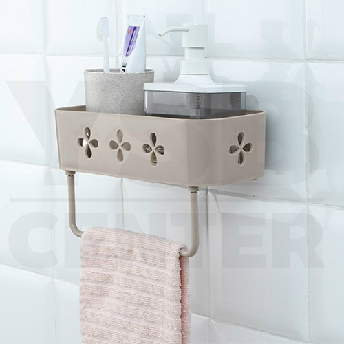 เซ็ต 3 ชิ้น ชั้นวางของ ชั้นวางของพลาสติก ชั้นวางของอเนกประสงค์ แบบติดผนัง รุ่น C244-BG