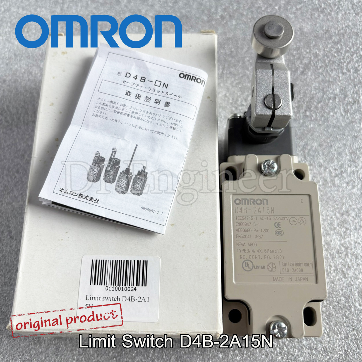 Omron Limit Switch D4B-2A15N