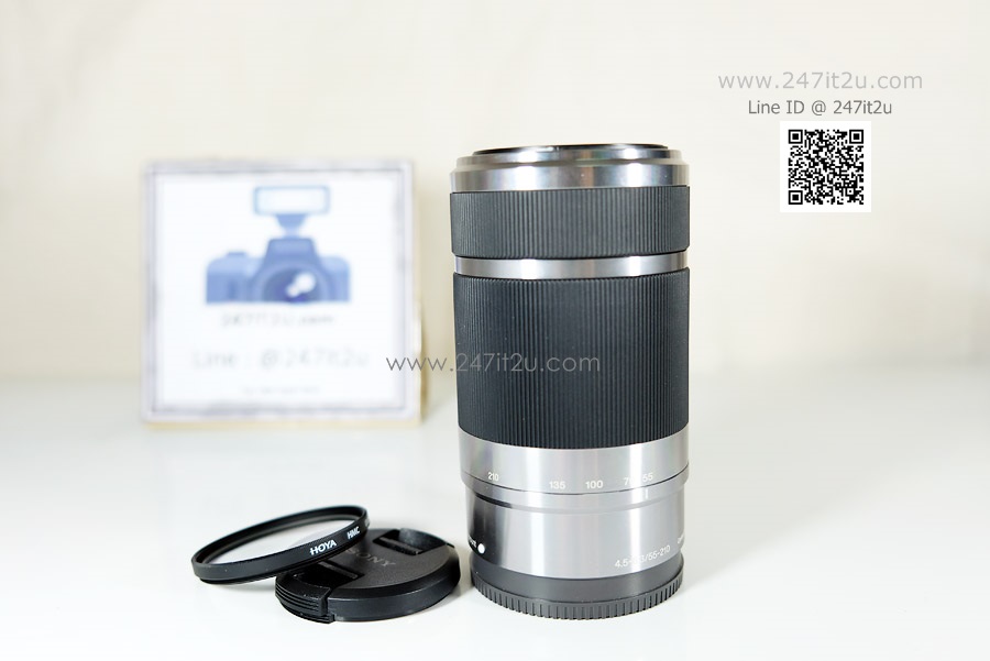 เลนส์ Sony 55-210mm f4.5-6.3 E-mount สี silver