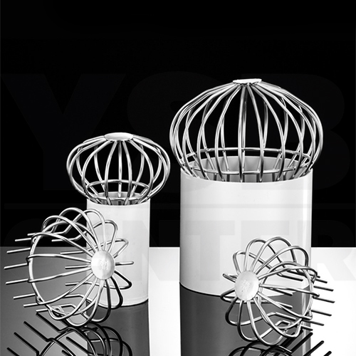 ตะแกรงระบายน้ำ นอกอาคาร กันขยะ กันเศษใบไม้ สแตนเลส 304 ( ลายเส้นหนาทรงโดม) CM0098 - CM0102