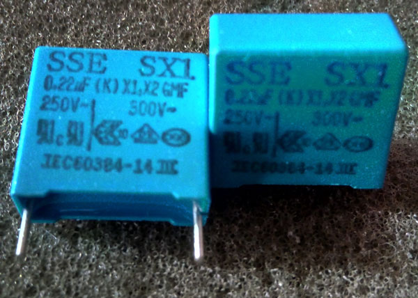 0.22UF 250V X1,X2 Polyester Capacitor