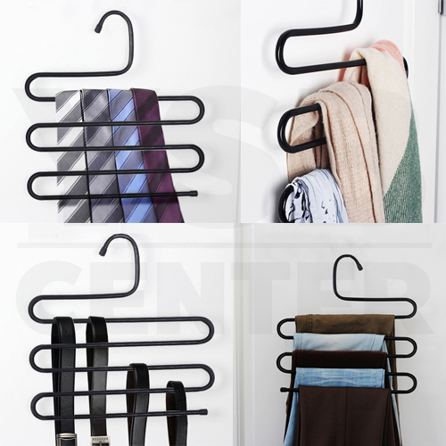 CASSA ชุด SET 2ชิ้น ไม้แขวนกางเกง แบบประหยัดพื้นที่ ภายในตู้เสื้อผ้า